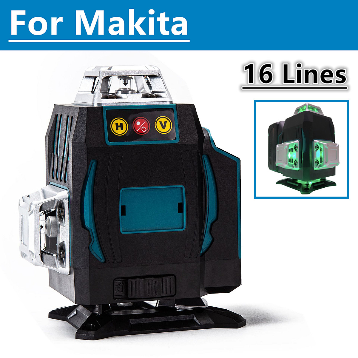 Power Tools Green Color - Pour batterie Makita 18V 16 lignes