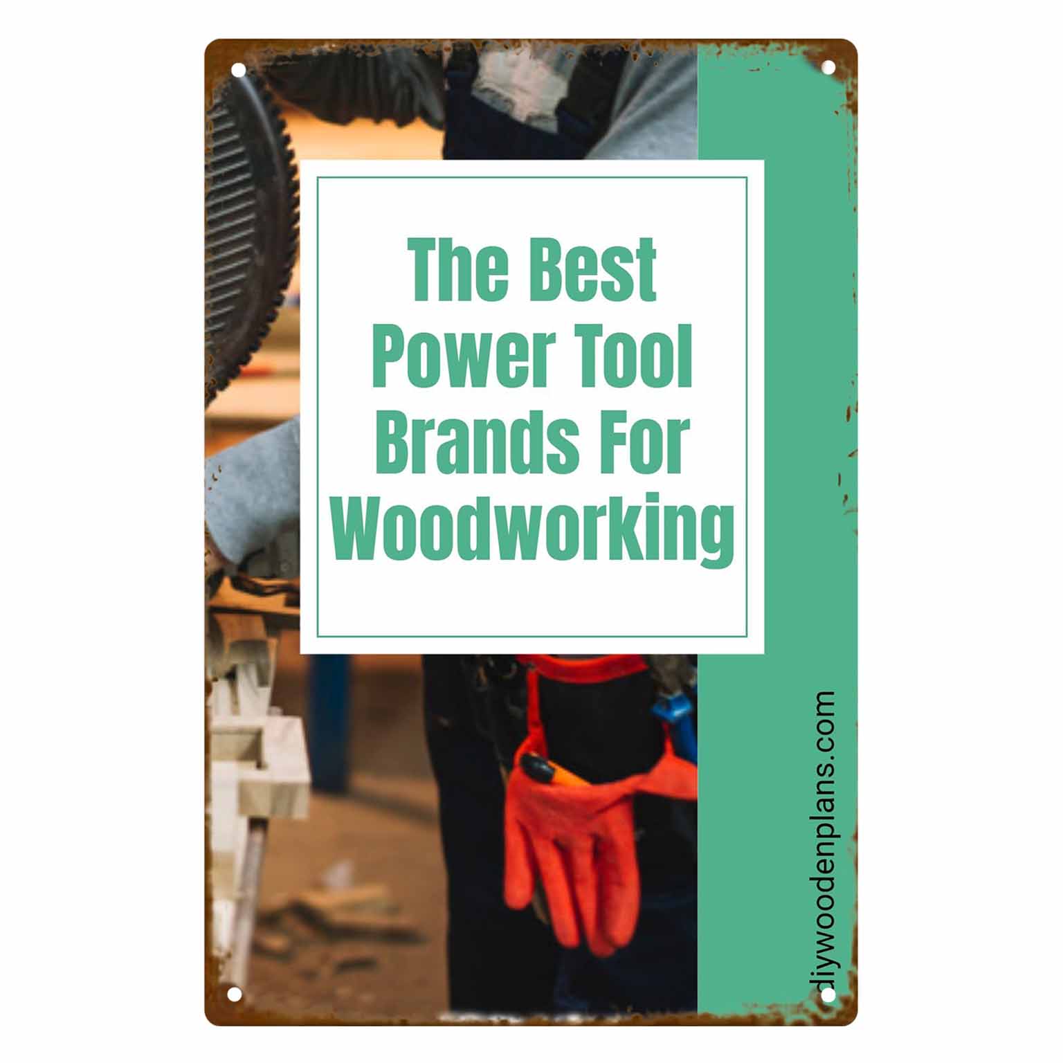 Power Tools Best Brand - Panneau mural 2D plat, 1 pièce,