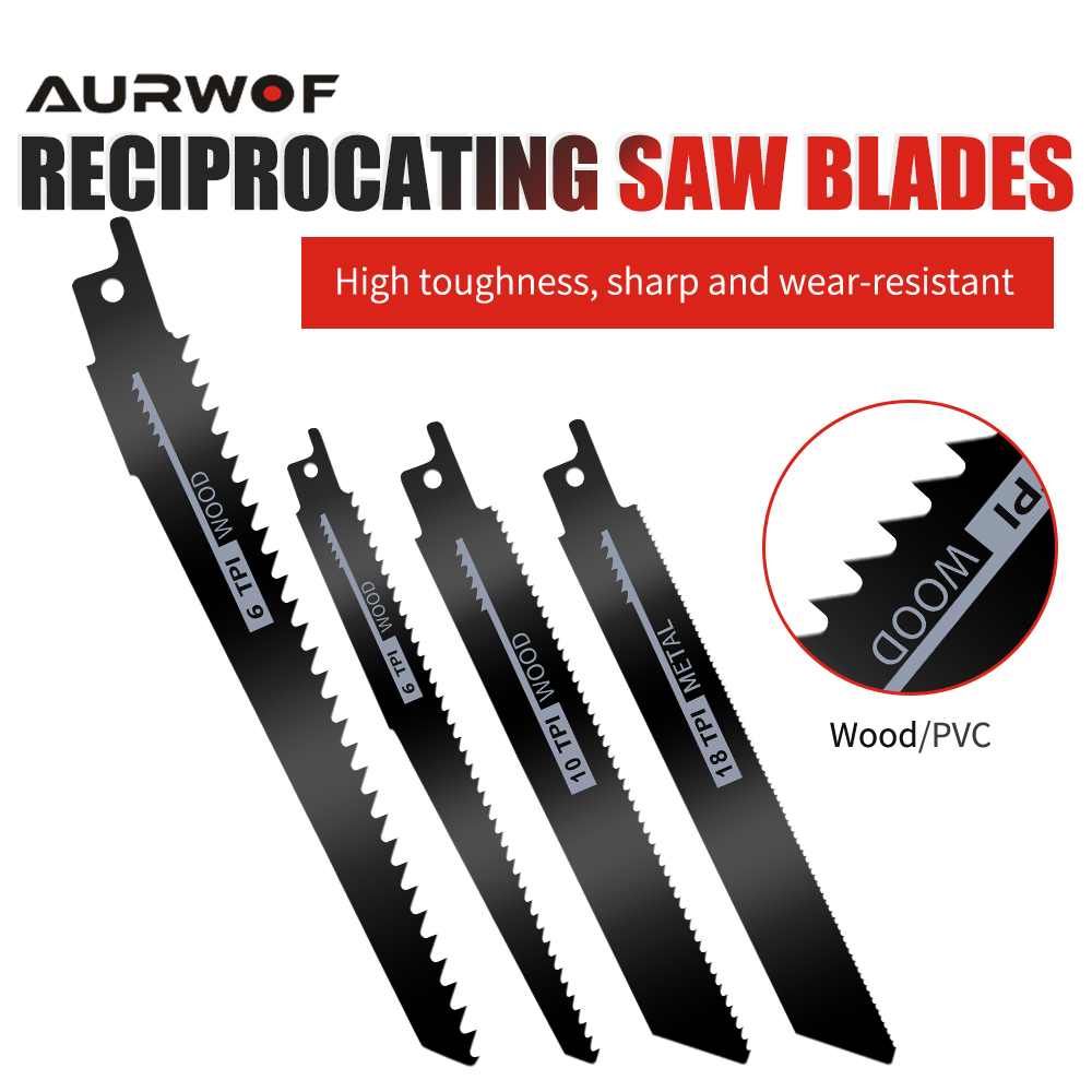 Reciprocating Saw Cordless - AURWOF scie alternative électrique sans fil