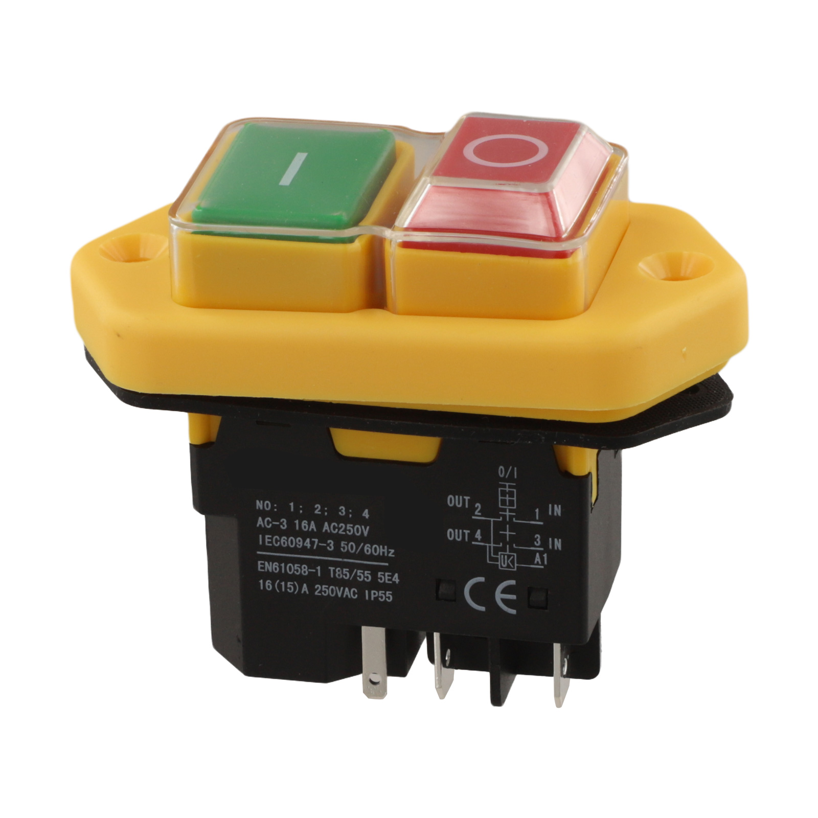 Power Tools Green Color - Interrupteur à bouton-poussoir KlD-28A 5 broches