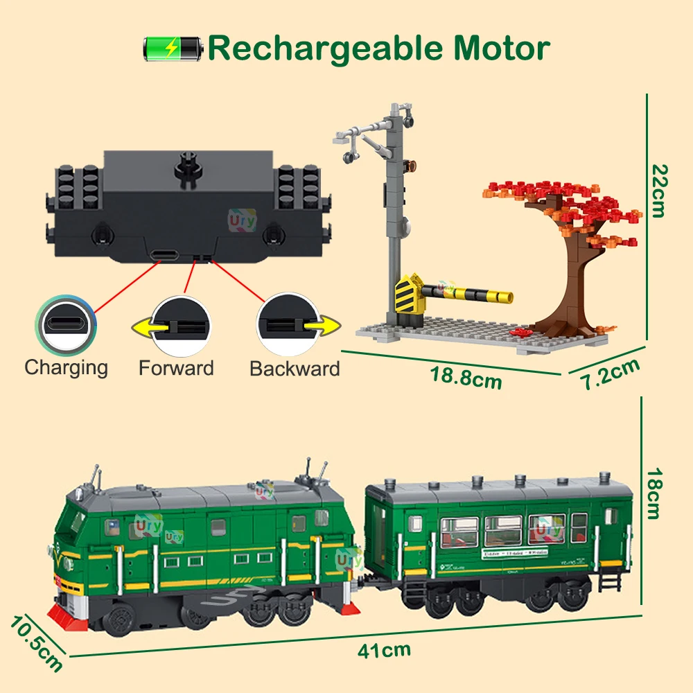 Train à vapeur rétro vert tech - Power Tools Lego avis et prix
