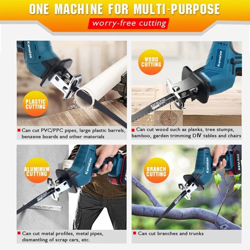 Kamolee 12000SPM scie alternat - Reciprocating Saw Cordless avis et prix
