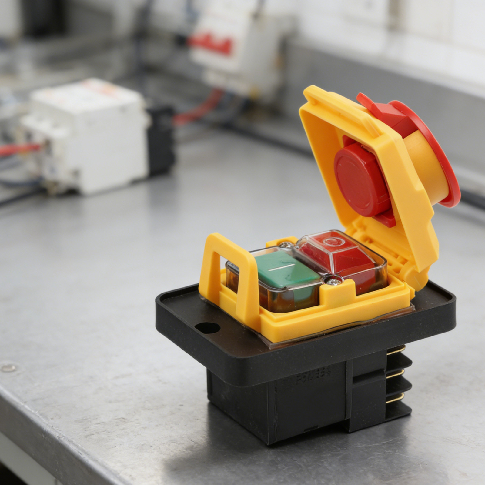 Interrupteur à bouton-poussoir - Power Tools Yellow And Black avis et prix